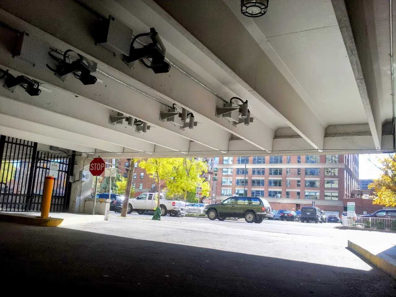 autoChalk Parkade camera system inside parking garage