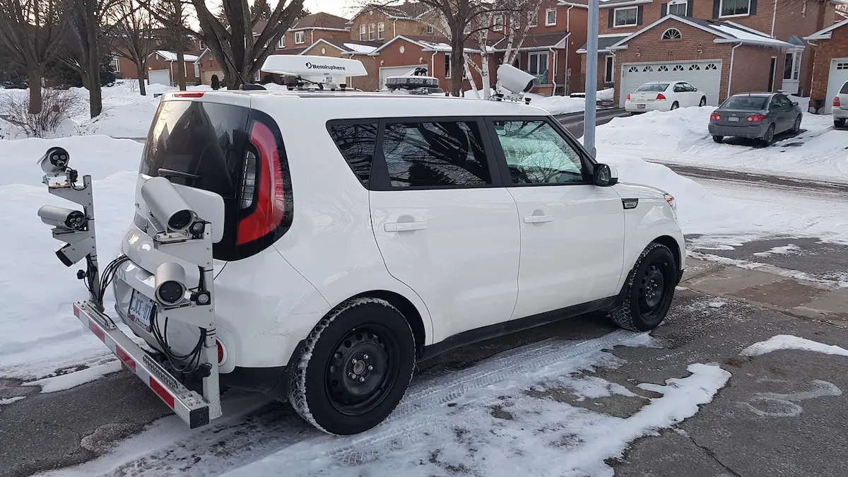 autoChalk Mobile ALPR system operating in cold winter conditions